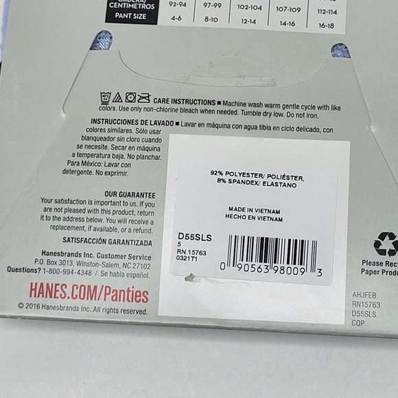 NWT Hanes Cheeky Women’s Microfiber Panties - W/Lace - 2 Pair - Size S/5 - Picture 7 of 12